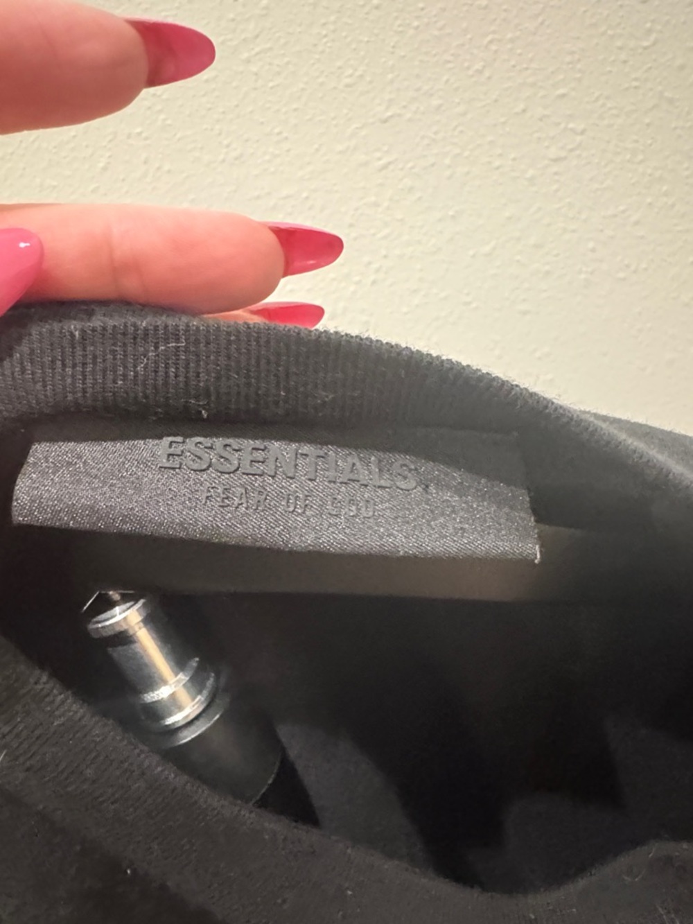 Fear of God Black 3/4 sleeve shirt with Gold Arch Logo - Picture 2 of 6